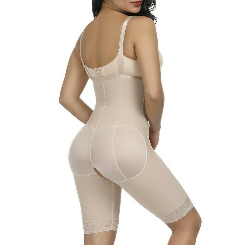 Above the Knee Underbust Side Zipper Superfit Tummy Control Body Shaper M - Picture 4 of 7